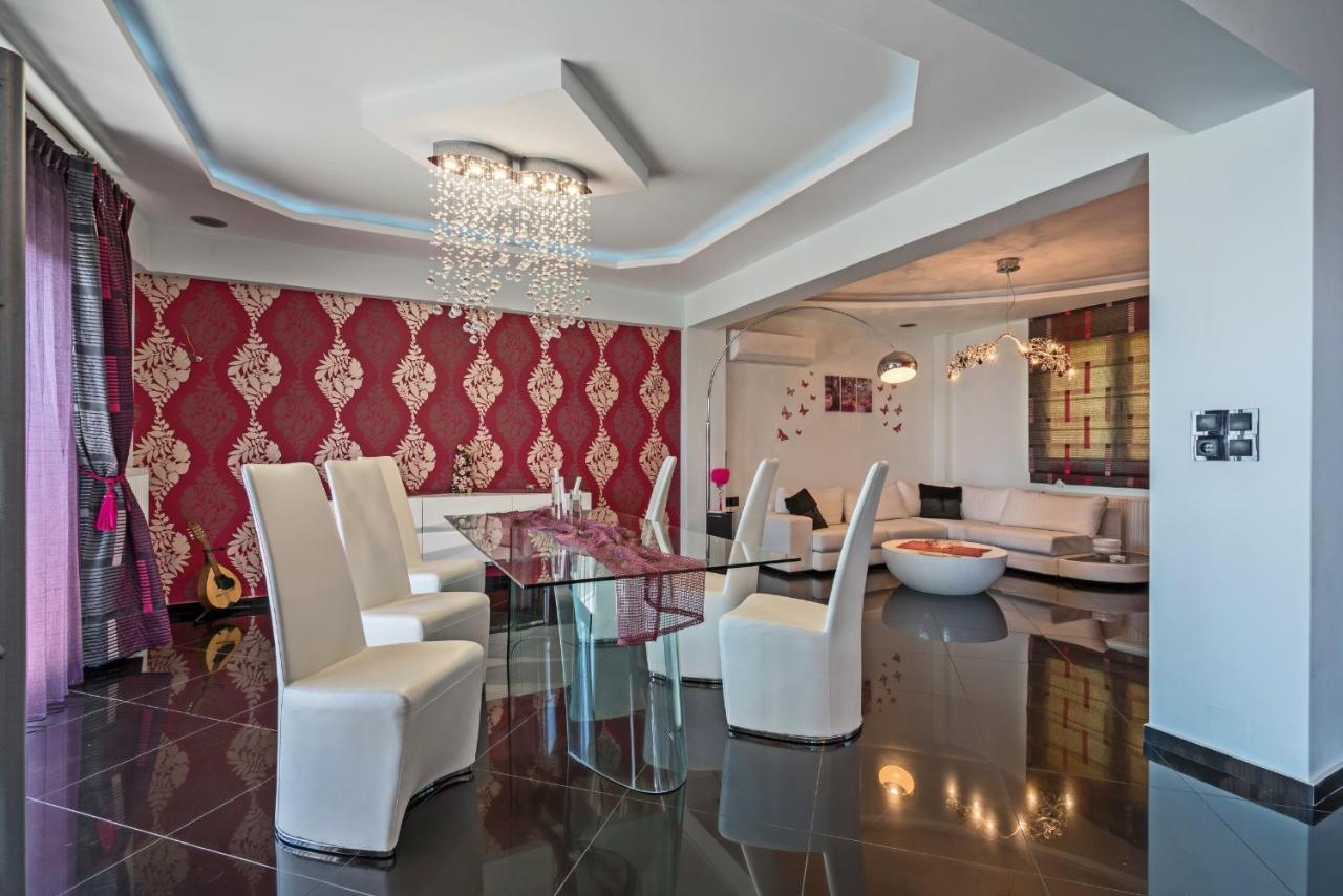 Alkistis Villa With Amazing Sea View Maroulás Dış mekan fotoğraf