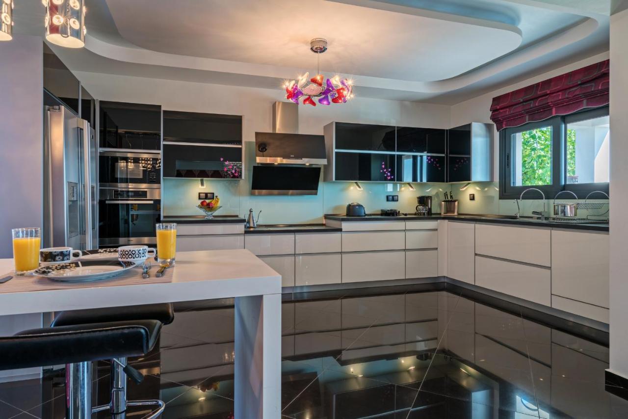 Alkistis Villa With Amazing Sea View Maroulás Dış mekan fotoğraf