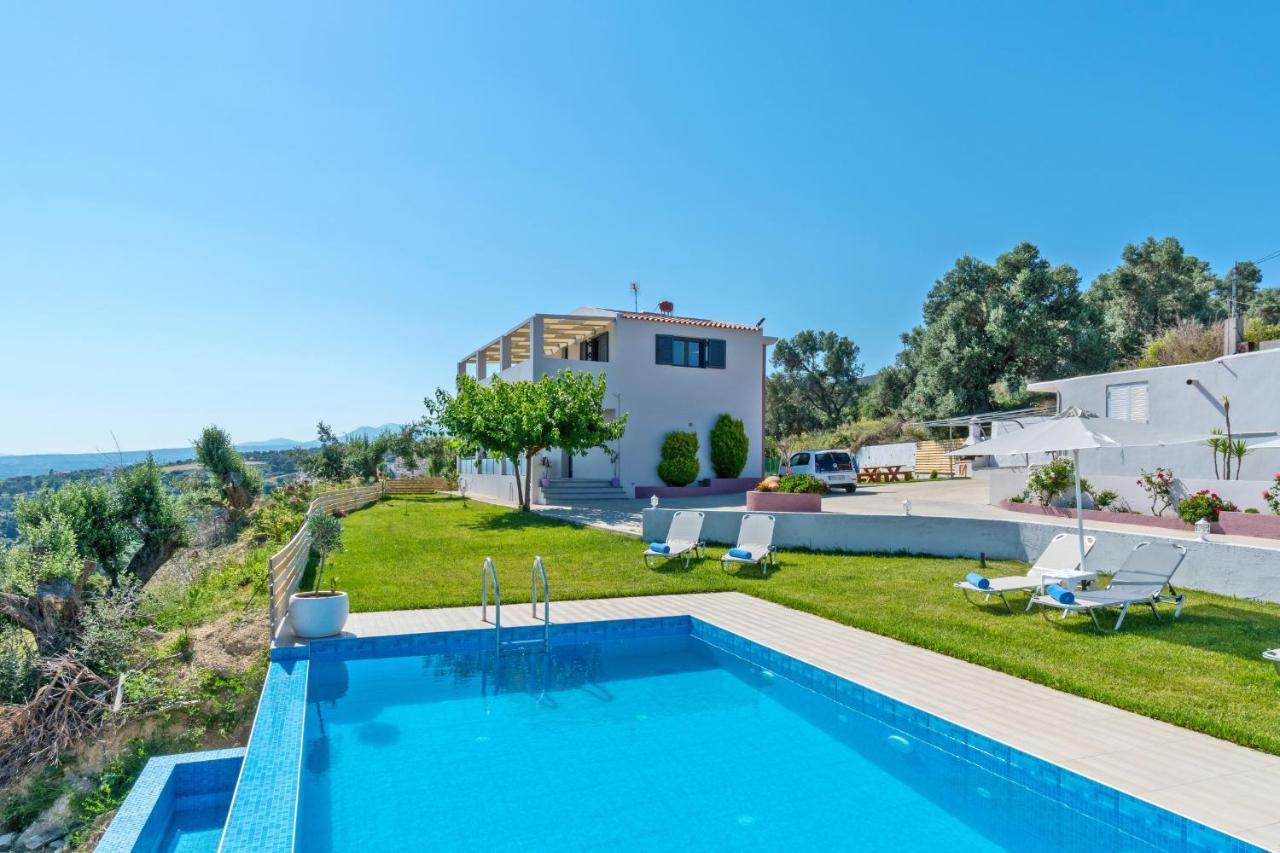 Alkistis Villa With Amazing Sea View Maroulás Dış mekan fotoğraf