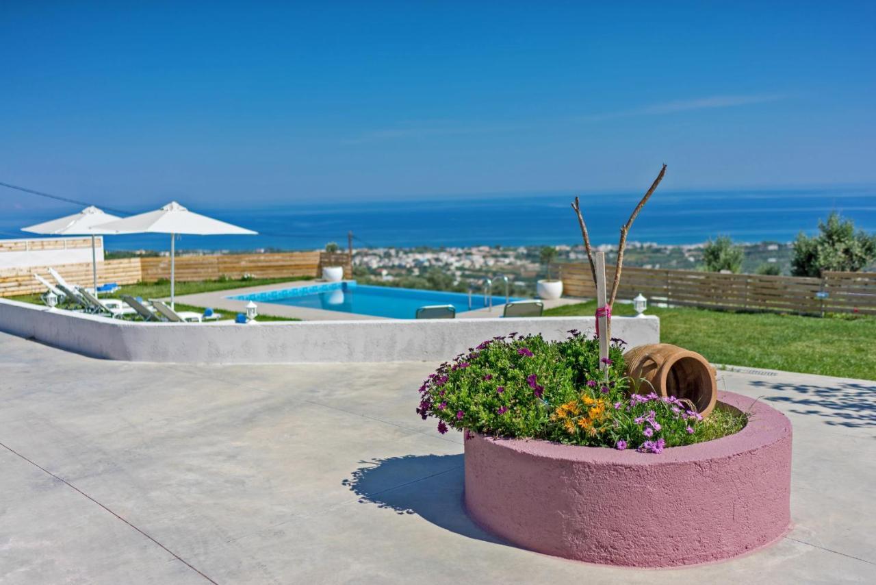 Alkistis Villa With Amazing Sea View Maroulás Dış mekan fotoğraf